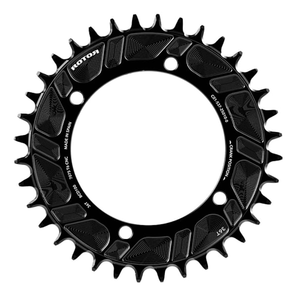 Rotor 4b 100 Bcd Ut 11-12s T-type Kædehjul Søvfarvet 34t