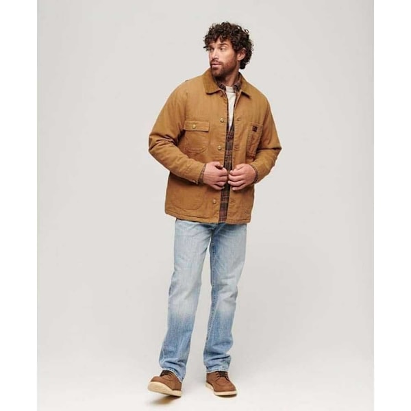 Superdry Surplus 4 Pocket Chore Jacka Brun L Man