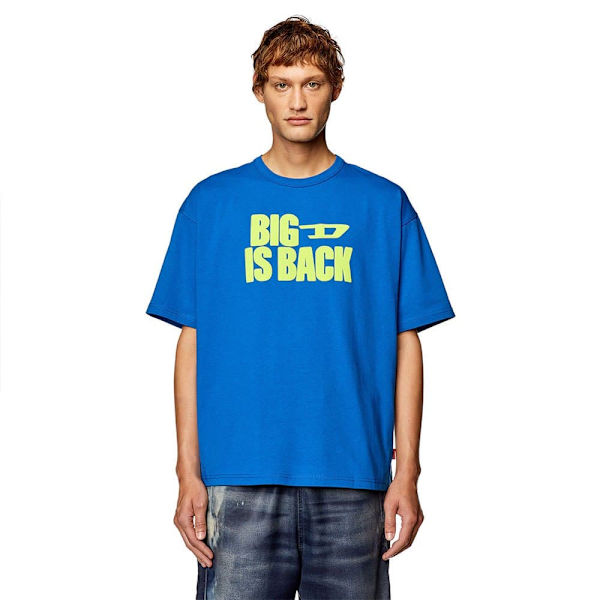 Diesel Kortärmad T-shirt Boxt Back Blå XL Man