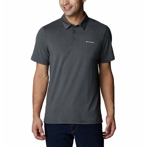 Columbia Kortærmet Poloshirt Tech Trail Grå 2XL Mand