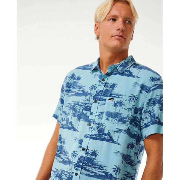 Rip Curl Party Pack Kortærmet Skjorte Blå M Mand