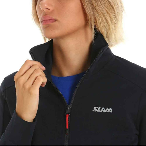 Slam Sweatshirt Med Fuld Lynlås Deck Zip Sweat Blå S Kvinde