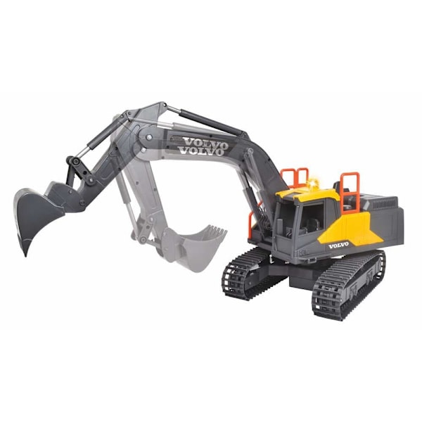 Dickie Toys Rc Gravemaskine Volvo Lys Og Lyd Dickie Radio Control 60 Cm Gylden