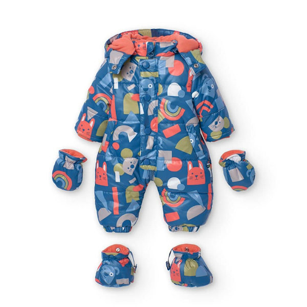 Boboli Technical Fabric Babygrow Overall Flerfärgad 1 Months Pojke
