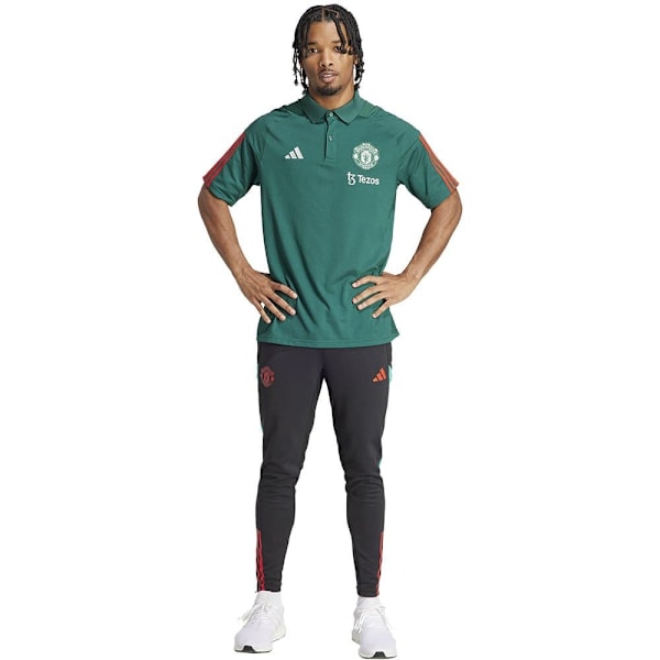 Adidas Kortärmad Poloträning Manchester United 23/24 Grönt S