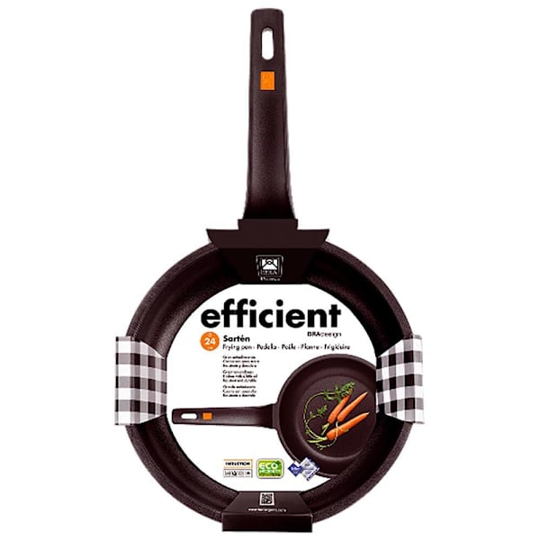 Bra Støbt Aluminium Pande 28 Cm Sort