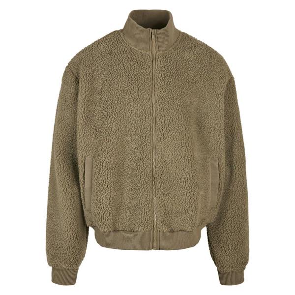 Urban Classics Jakke Boxy Sherpa Grøn M Mand