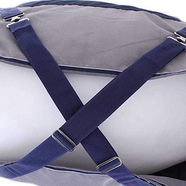 Equitheme Standard Valdeltagande Matta Tyrex 600 D Polyfil 300g Blå 130-95 cm