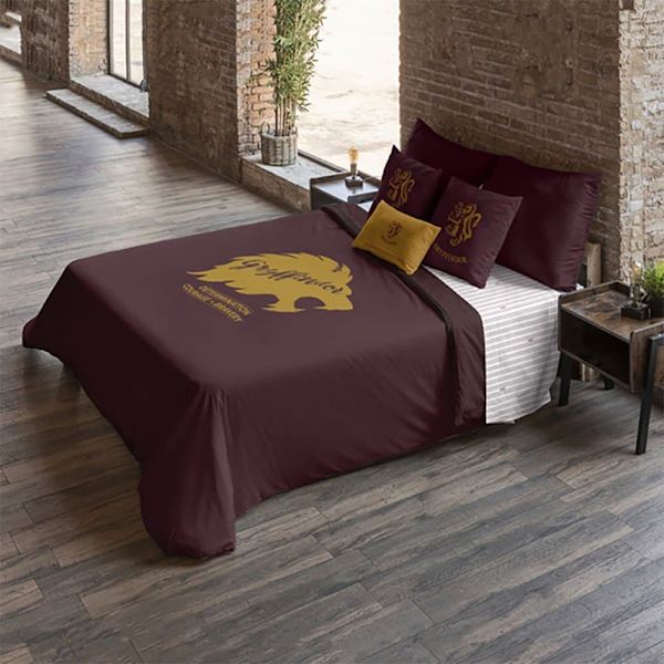 Play Fabrics Dynetæppe Med Knapper Gryffindor-værdier Til Seng På 105 180x220 Cm