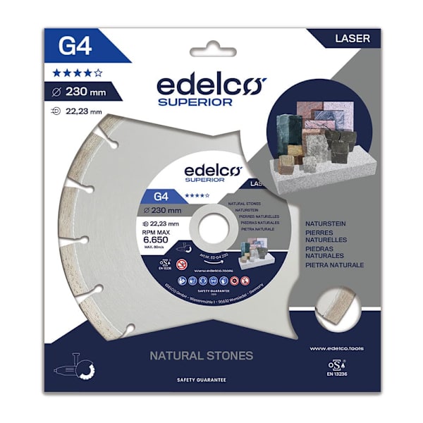 Edelco Diamantskive Til Granit G4 230x22 Mm