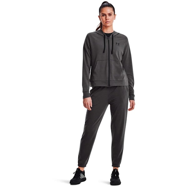 Under Armour Sweatshirt Med Full Dragkedja Rival Terry Svart,Grå XS Kvinna