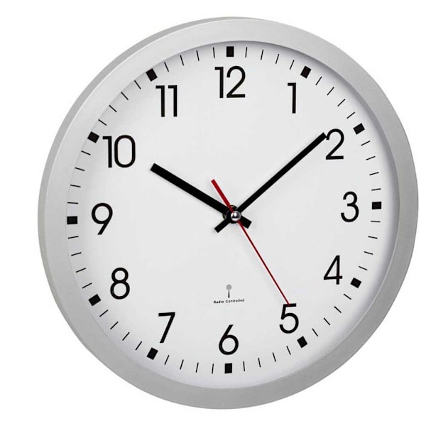 Tfa Dostmann Pyöreä Seinäkello 60.3522.02 Hopeinen