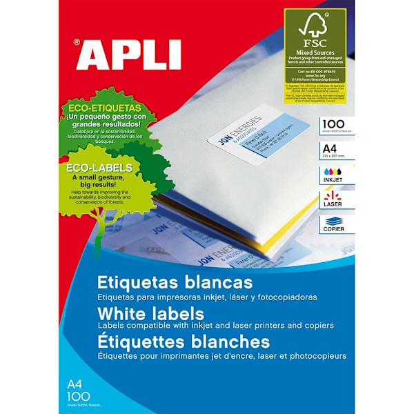 Apli 38x21.2 Mm 1283 Låda Multipurpose Märka Durchsichtig