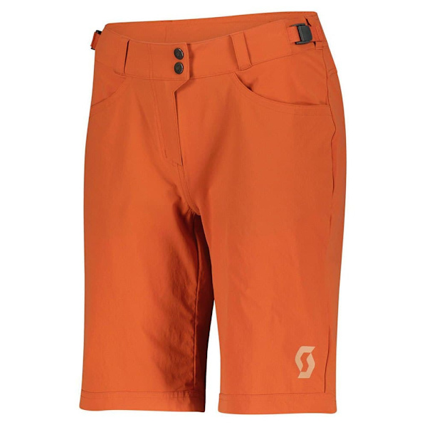 Scott Trail Flow Padded Shortsit Oranssi S Nainen