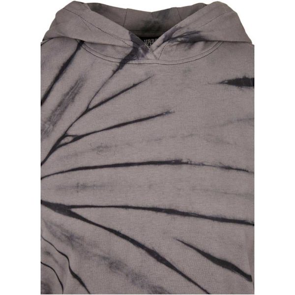 Urban Classics Oversized Tie Dye Langærmet Kort Kjole Grå M Kvinde