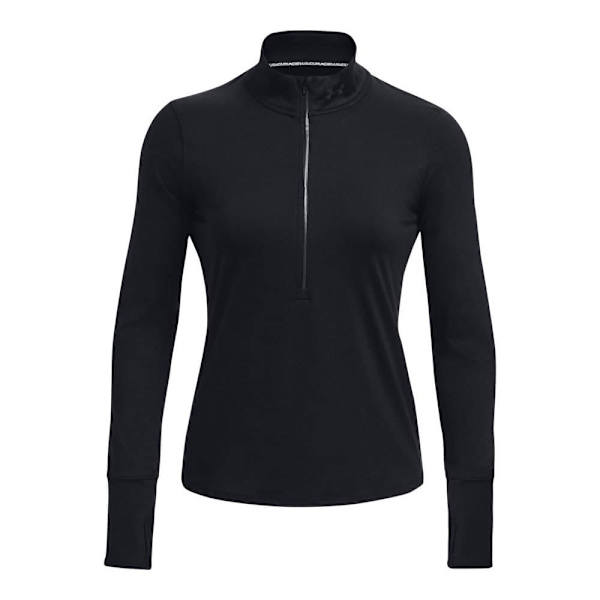 Under Armour T-shirt Med Halv Lynlås Qualifier Run Sort M Kvinde