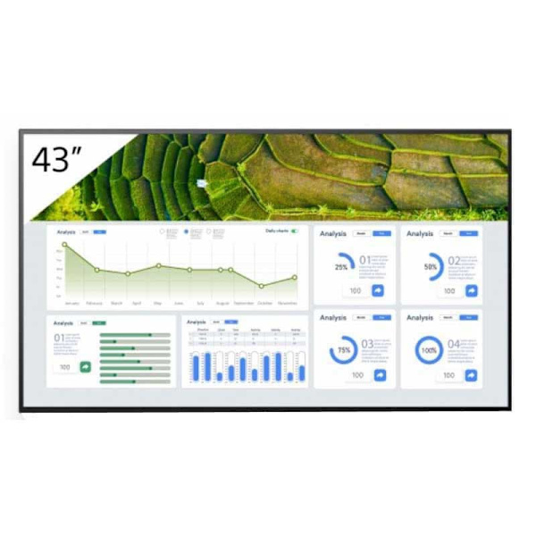 Sony Overvåge Fw-43bz30l 43´´ Uhd Lcd Sort