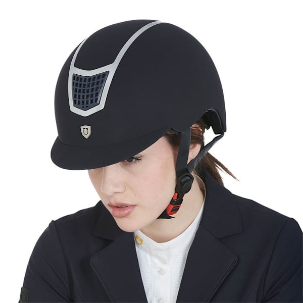 Equestro Hjelm Modello Eclipse Plain Velvet (3 Padding)  59-61 cm