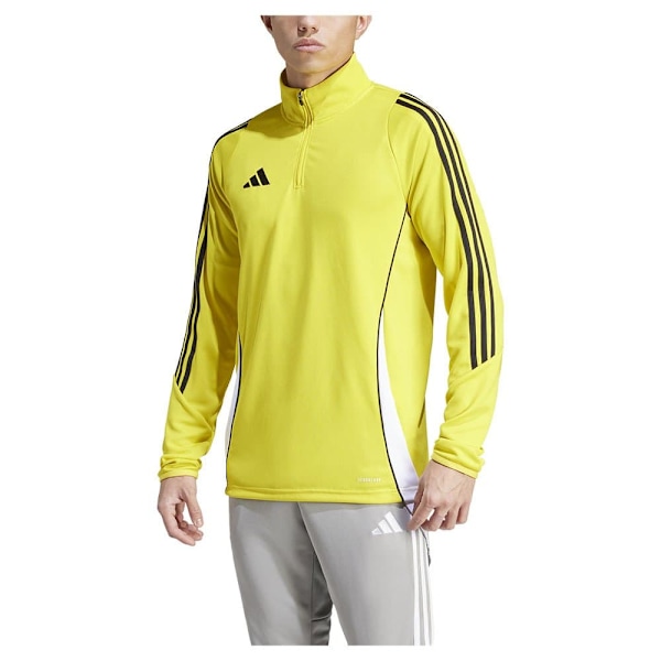 Adidas Halv Lynlås Sweatshirt Træning Tiro24 Gul 3XL / Regular Mand