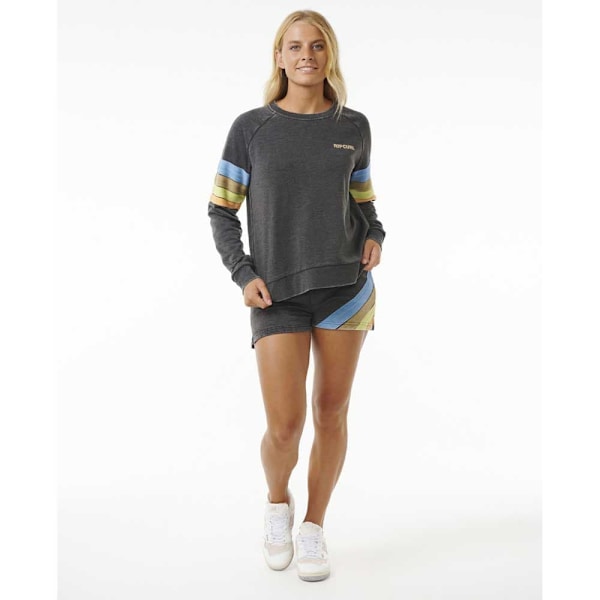 Rip Curl High Tide Surf Raglan Sweatshirt Grå M Kvinde