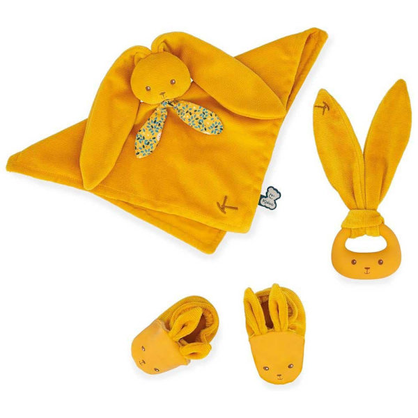 Kaloo Ensimmäisen Syntymän Lahjarasia Teddy Keltainen