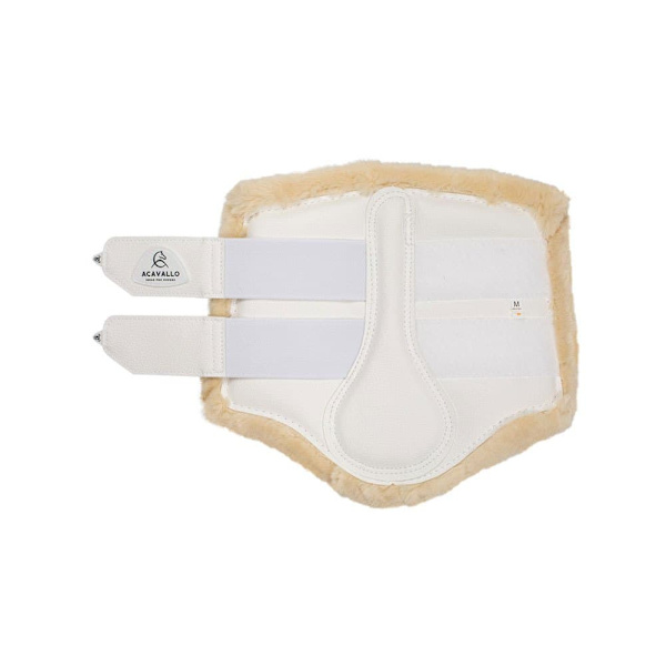 Acavallo Eco-leather&faux Sheepskin Jännekiinnikkeet Valkoinen XL