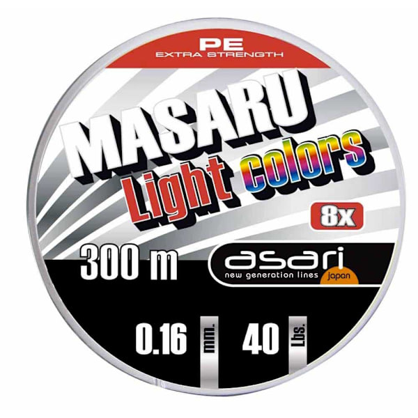Asari Linja Masaru Light Colors 300 M Monivärinen 0.250 mm