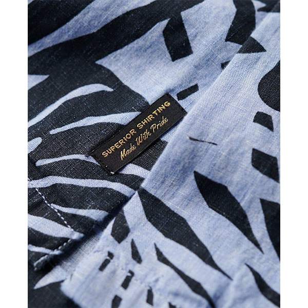Superdry Open Collar Print Lyhythihainen Paita Monivärinen M Mies