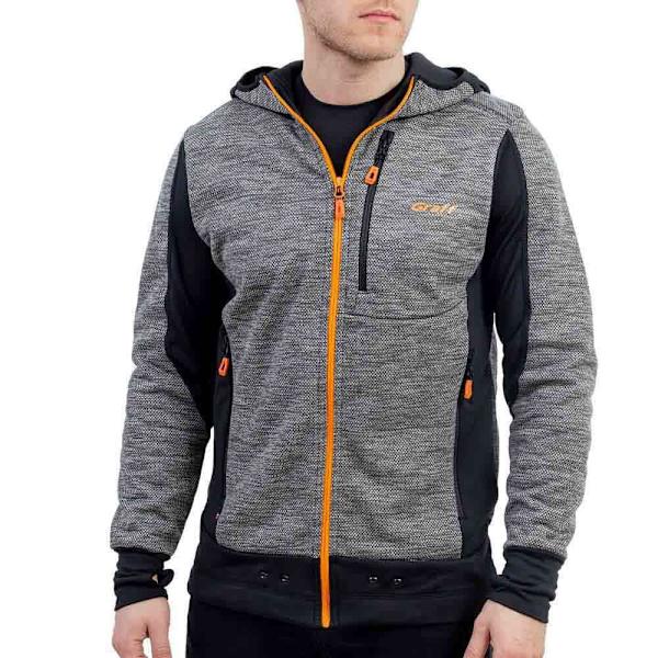 Graff Hættetrøje Fleece Outdoor Fleece Grå M Mand
