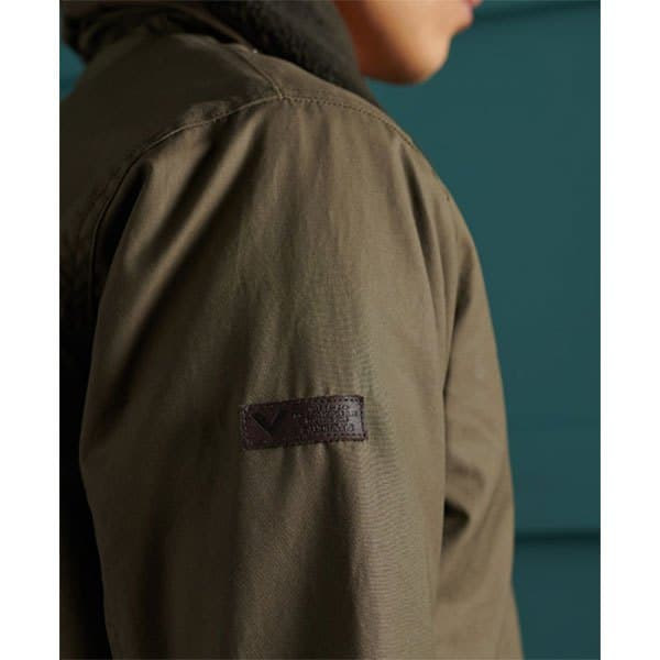 Superdry Jakke Waxed Field Deck Grøn L Mand