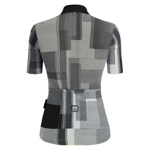 Santini Lyhythihainen Jersey Delta Kinetic Harmaa L Nainen