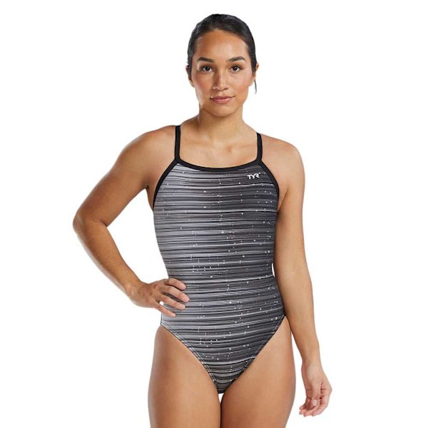 Tyr Badedragt Durafast Elite Diamondfit Speedwarp Grå 40 Kvinde