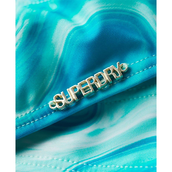 Superdry Print Bralette Bikinitopp Blå XL Kvinna