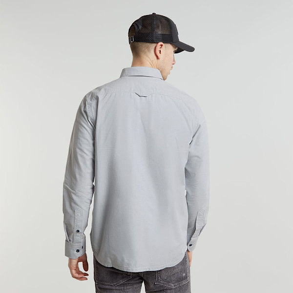 G-star Cpo Regular Fit Skjorte Med Lange ærmer Blå S Mand