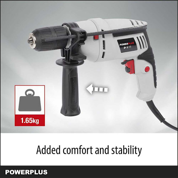 Powerplus Hammerboremaskine Powc10200 600w Søvfarvet
