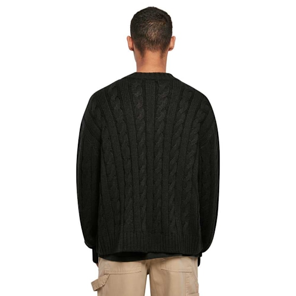 Urban Classics Boxy Cardigan Sort 4XL Mand