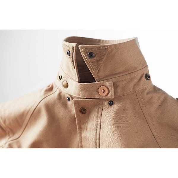 Fuel Motorcycles Safari Jakke Beige S Kvinde