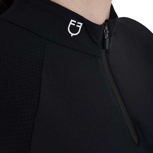 Equestro Technical Zip Kortærmet Polo  M