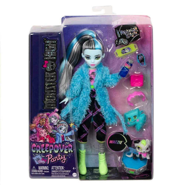 Monster High Pyjamasparty Dukke Frankie Stein Flerfarvet