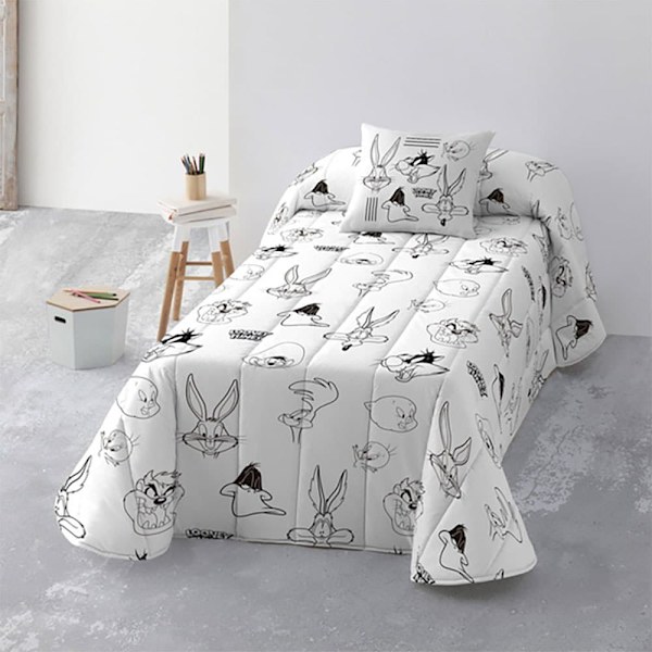 Play Fabrics Bouti Looney B&w Til Seng 150 250x 100g 270 Cm