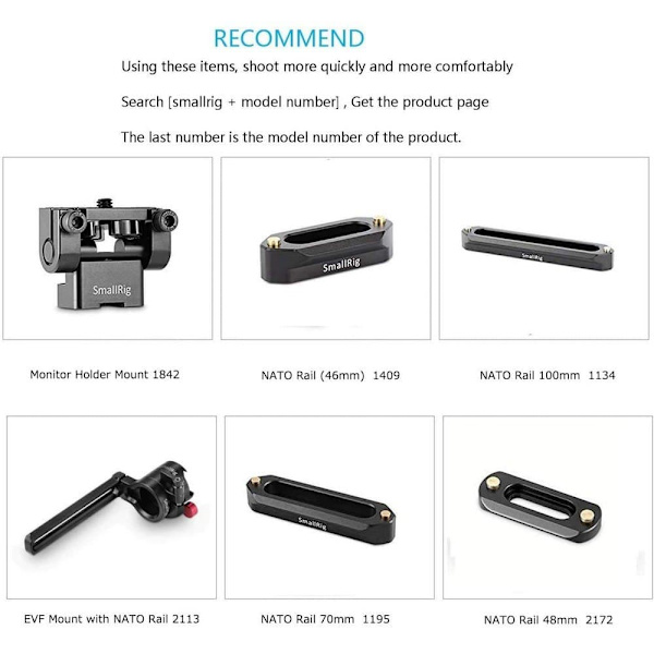 Smallrig Monitormontering Nato 2100 Sort