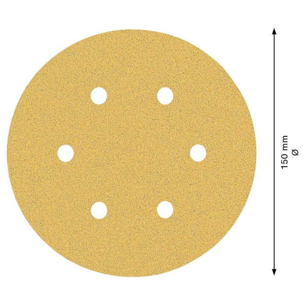 Bosch Professional Excentrisk Griptape Expert C470 150 Mm 6p G80 50 Enheder Gylden
