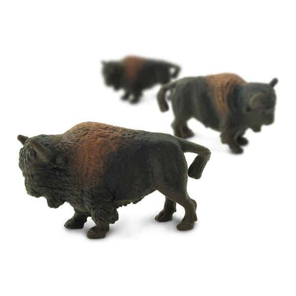 Safari Ltd Bisons Figur Good Luck Minis Brun,Svart From 3 Years