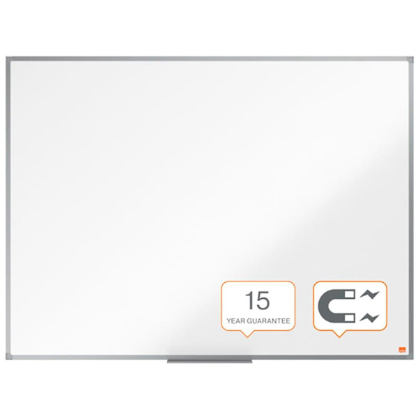 Nobo Lackat Stål Essence 1200x900 Mm Detaljhandeln Styrelse Silver
