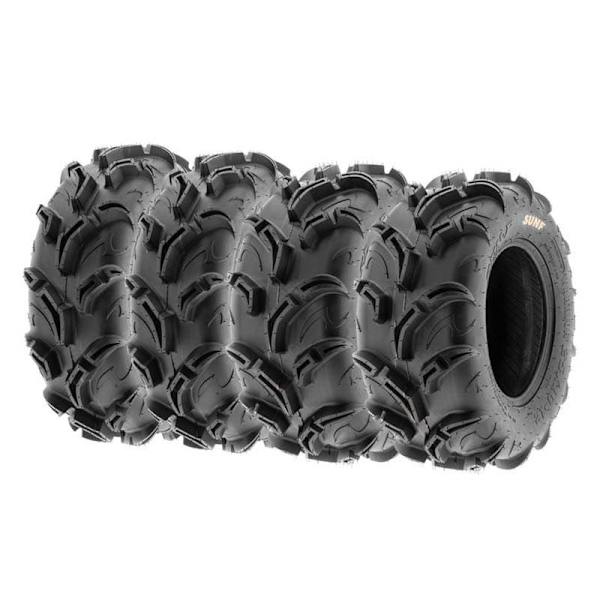 Sun-f Atv Rengas A-048 Tl 70j Hopeinen 27 X 11 / R12