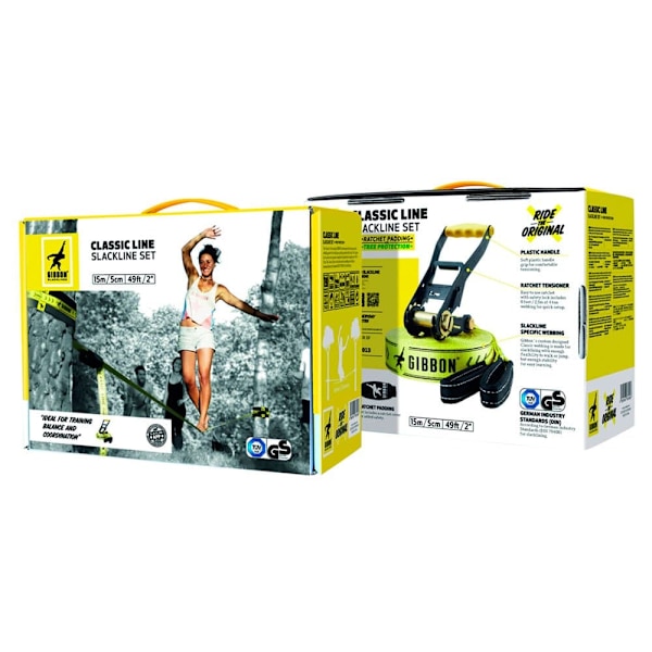 Gibbon Slacklines Classic Line X13 Keltainen 15 m