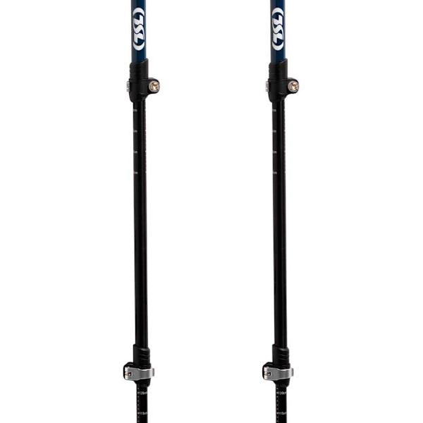 Tsl Outdoor Polakker Hiking Aluminium 3 Cross Twist Sort 63-135 cm