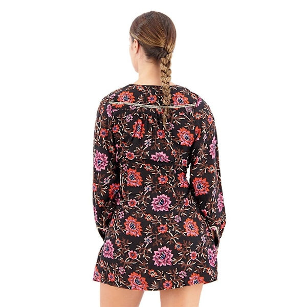 Superdry Långärmad Kort Klänning Printed V Tea Flerfärgad XL Kvinna