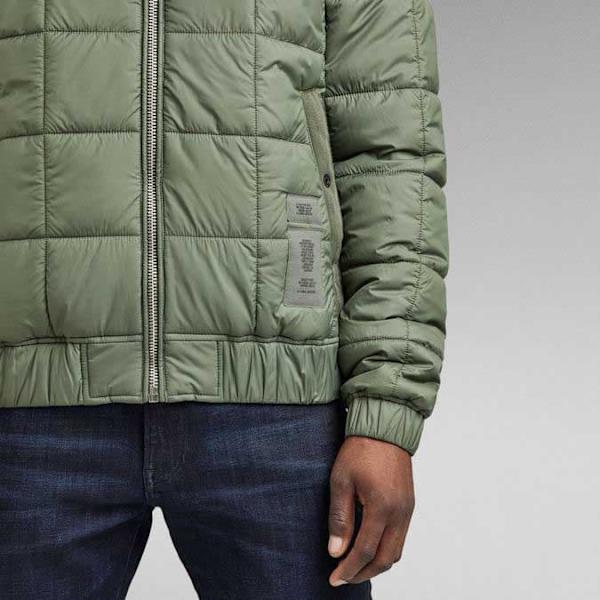 G-star Jacka Meefic Sqr Quilted Grönt S Man