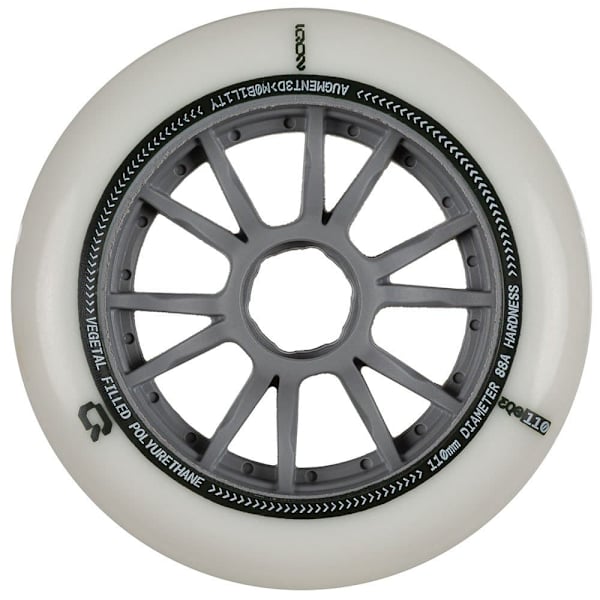 Iqon Skridskor Hjul Eqo 110 88a 3 Enheter Silver 110 mm